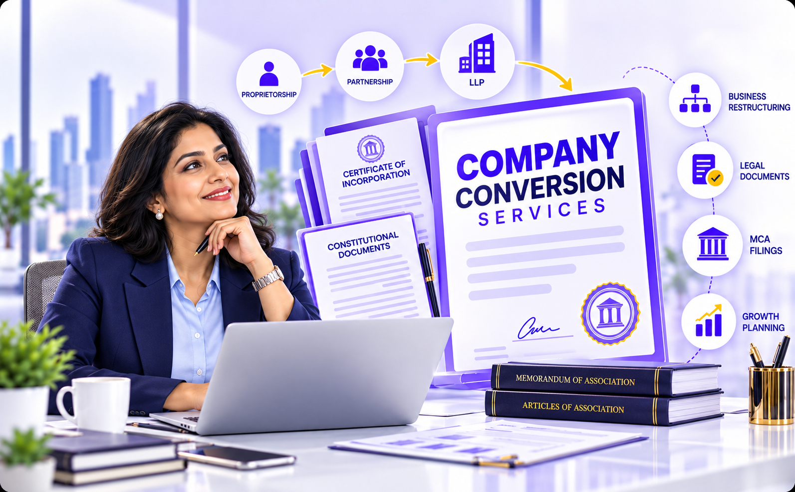 Company conversion services